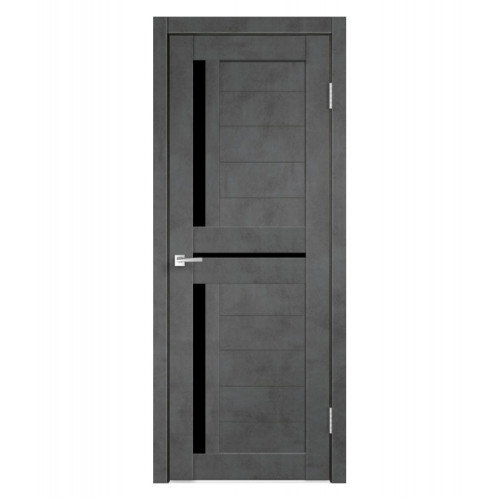 Дверь межкомнатная LD-9, экошпон (ст. черное)